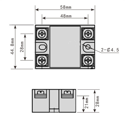 固态继电器外形尺寸