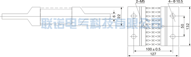 FL-2 1500A小型分流器示意图
