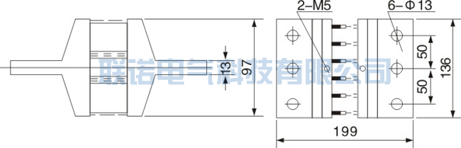FL-2 3000A分流器示意图